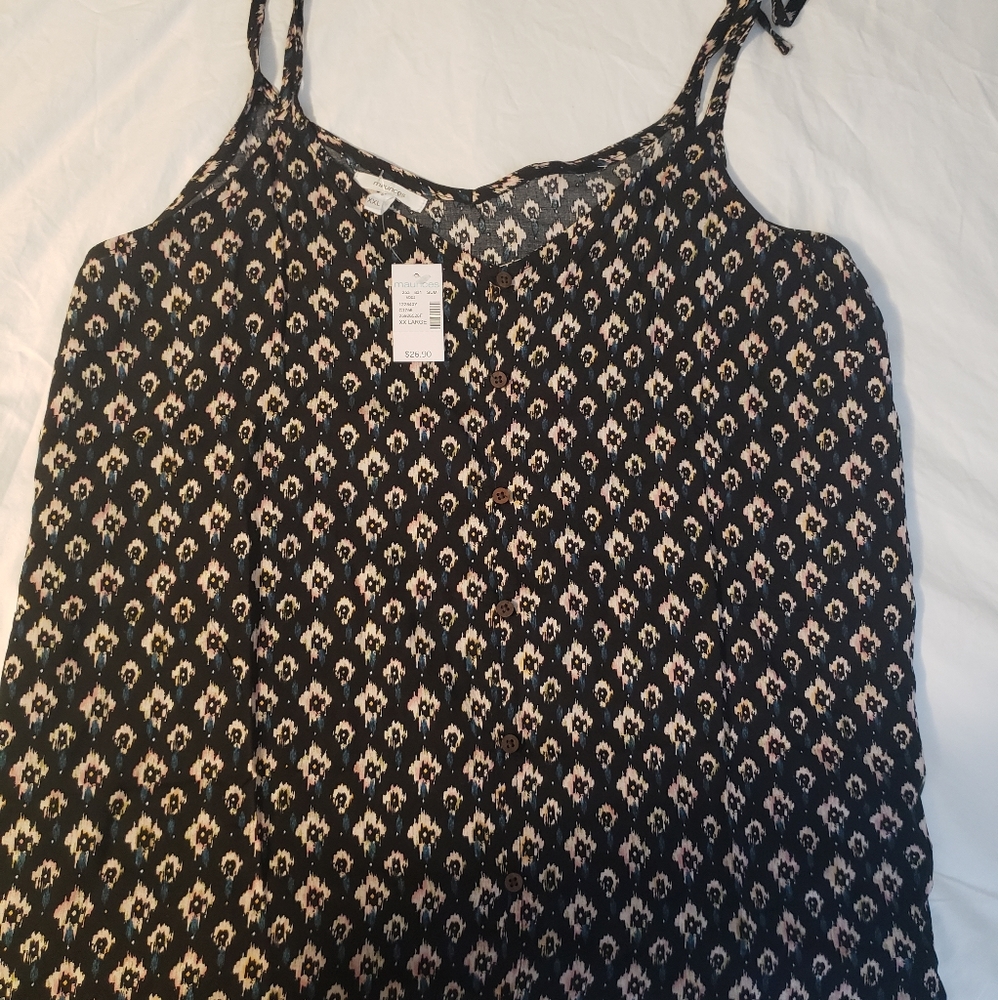 Maurices button front tank 2x
